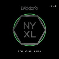 D'Addario NYNW023 NYXL Nickel Wound Electric Guitar Single String, .023