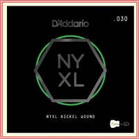 D'Addario NYXL Nickel Wound Electric Guitar Single String, .030