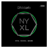 D'Addario NYXL Nickel Wound Electric Guitar Single String, .068