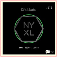 D'Addario NYXL Nickel Wound Electric Guitar Single String, .076