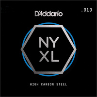 D'Addario NYS010 Single Plain Steel Guitar String, .010