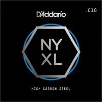 D'Addario NYS010 Single Plain Steel Guitar String, .010