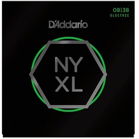 D'Addario NYXL0838 Nickel Plated Electric Guitar Strings Super Light 8 - 38 NYXL