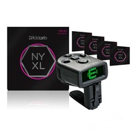 D'Addario NYXL0942 Guitar Strings 5 Sets + Micro Rechargeable HeadStock Tuner