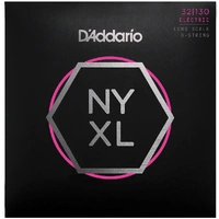 D'Addario NYXL32130 Nickel Wound Bass Guitar Strings, Regular Light 6-String, 32-130, Long Scale