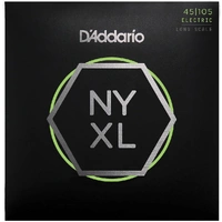D'Addario NYXL45105 Nickel Wound Bass Guitar Strings Light Top/Med Bottom 45-105