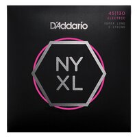 D'Addario NYXL45130SL Super Long Scale Regular 5-String Bass Strings 45 - 130