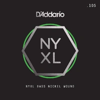 D'Addario NYXLB105T, NYXL Nickel Wound Bass Guitar Single String, Long Scale, .105 , Tapered