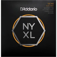 D'Addario NYXLS1046 Nickel Wound Electric Guitar Strings, Regular Light, Double Ball End, 10-46