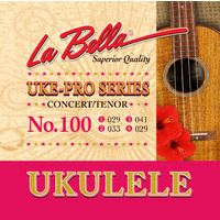 La Bella Ukulele Strings Set Concert / Tenor ,  No.100 
