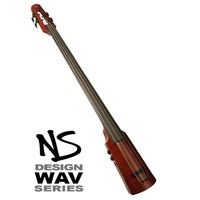NS Design WAV4 Omni Electric Bass  Trans Amberburst Maple Body Inc Bag