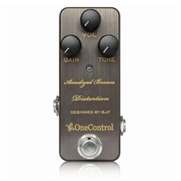 One Control BJF Series Anodized Brown Distortion Guitar Effects Pedal