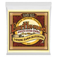 Ernie Ball Earthwood Banjo Bluegrass Loop End 80/20 Acoustic Guitar 5-String