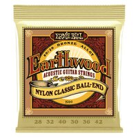 Ernie Ball Earthwood 80/20 Bronze Folk Nylon Classic Ball End Guitar Strings