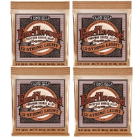 4 sets Ernie Ball Earthwood 12-String Light Phosphor Bronze Acoustic Guitar Strings