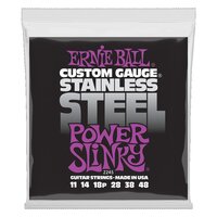 Ernie Ball Power Slinky Stainless Steel Wound Electric Guitar String 11-48 Gauge