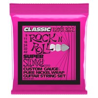 Ernie Ball 2253 Super Slinky Classic Rock n Roll Nickel Wrap Electric Guitar Strings