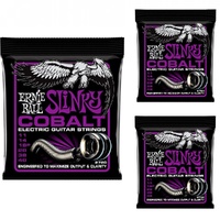 Ernie Ball 2720 Power Slinky Cobalt Electric Guitar Strings 3 SETS  11-48 