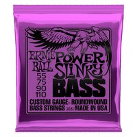 Ernie Ball Power Slinky Nickel Wound Electric Bass Strings 55-110 Gauge