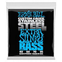 Ernie Ball Extra Slinky Stainless Steel Electric Bass String, 40-95 Gauge