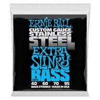 Ernie Ball Extra Slinky Stainless Steel Electric Bass String, 40-95 Gauge