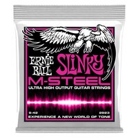 Ernie Ball Super Slinky M-Steel Electric Guitar Strings - 9 - 42 Gauge