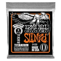 Ernie Ball Hybrid Slinky Coated Titanium RPS Electric Guitar Strings, 9-46 Gauge