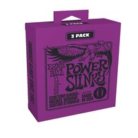 Ernie Ball Power Slinky Nickel Wound Electric Guitar Strings 11-48 Gauge, 3 SETS