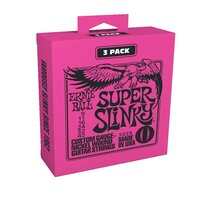Ernie Ball Super Slinky Nickel Wound Electric Guitar Strings 3 SETS - 9 - 42