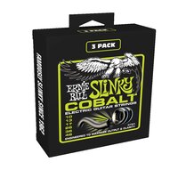 Ernie Ball Regular Slinky Cobalt Electric Guitar Strings 3 Pieces Pack