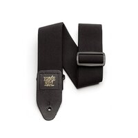 Ernie Ball Machined Stitched Leather Ends Adjustable Stretch Comfort Strap