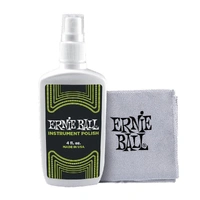 Ernie Ball Proprietary Polish with Microfiber Polish Cloth With Stitched Edge