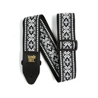 Durable And Comfortable Premium Leather Ends Midnight Blizzard Jacquard Strap