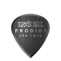Ernie Ball Ultra Durable Non-Slip 1.5 mm Mini Prodigy Picks 6 Pack, Black
