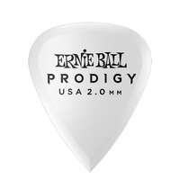 Ernie Ball Ultra Durable Non-Slip 2.0 mm Standard Prodigy Picks 6 Pack, White