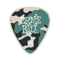 Ernie Ball Medium Camouflage Cellulose Acetate Nitrate Picks 12 Piece Bag