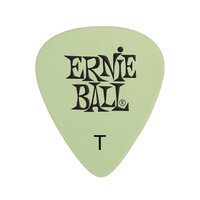 Ernie Ball Non-Slip Super Glow Cellulose Nitrate Thin Picks, Bag of 12