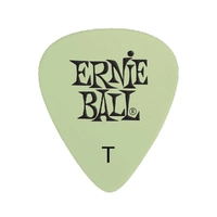Ernie Ball Non-Slip Super Glow Cellulose Nitrate Thin Picks, Bag of 12