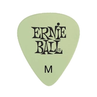 Ernie Ball Non-Slip Super Glow Cellulose Nitrate Medium Picks, Bag of 12