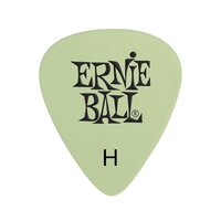 Ernie Ball Non-Slip Super Glow Cellulose Nitrate Heavy Picks, Bag of 12