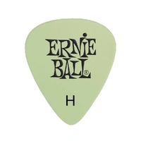 Ernie Ball Non-Slip Super Glow Cellulose Nitrate Heavy Picks, Bag of 12