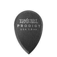 Ernie Ball Ultra Durable Delrin Finish 1.5mm Teardrop Prodigy Picks 6 Pack Black