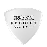 Ernie Ball Ultra Durable Delrin Finish2.0 mm Shield Prodigy Picks 6 Pack, White