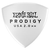 Ernie Ball Non-Slip Grip 2.0 mm Large Shield Prodigy Picks 6 Pack, White
