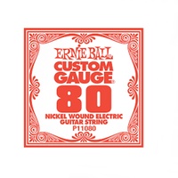 Ernie Ball Nickel Wound Single Electric Guitar String .080 Gauge P11080