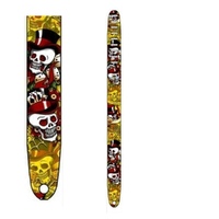 Perri's P20TJ-2726 2 inch Leather Guitar Strap High Resolution Tattoo Johnny Des