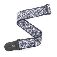 D'Addario Woven Guitar Strap, Paisley, Blue