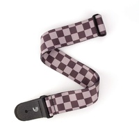 D'addario Planet Waves P20W1422  Large Checkerboard  Black and Grey Guitar Strap