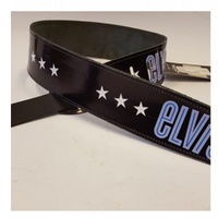Perri’s Leathers P25EPV-839 Elvis Presley  Black Guitar Strap 2 1/2" WIDE