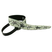 Perri's 2.5 Inch Leather Guitar Strap High Resolution Funky Design Made in Canada